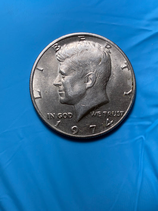 1974 KENNEDY HALF DOLLAR NO MINT MARK