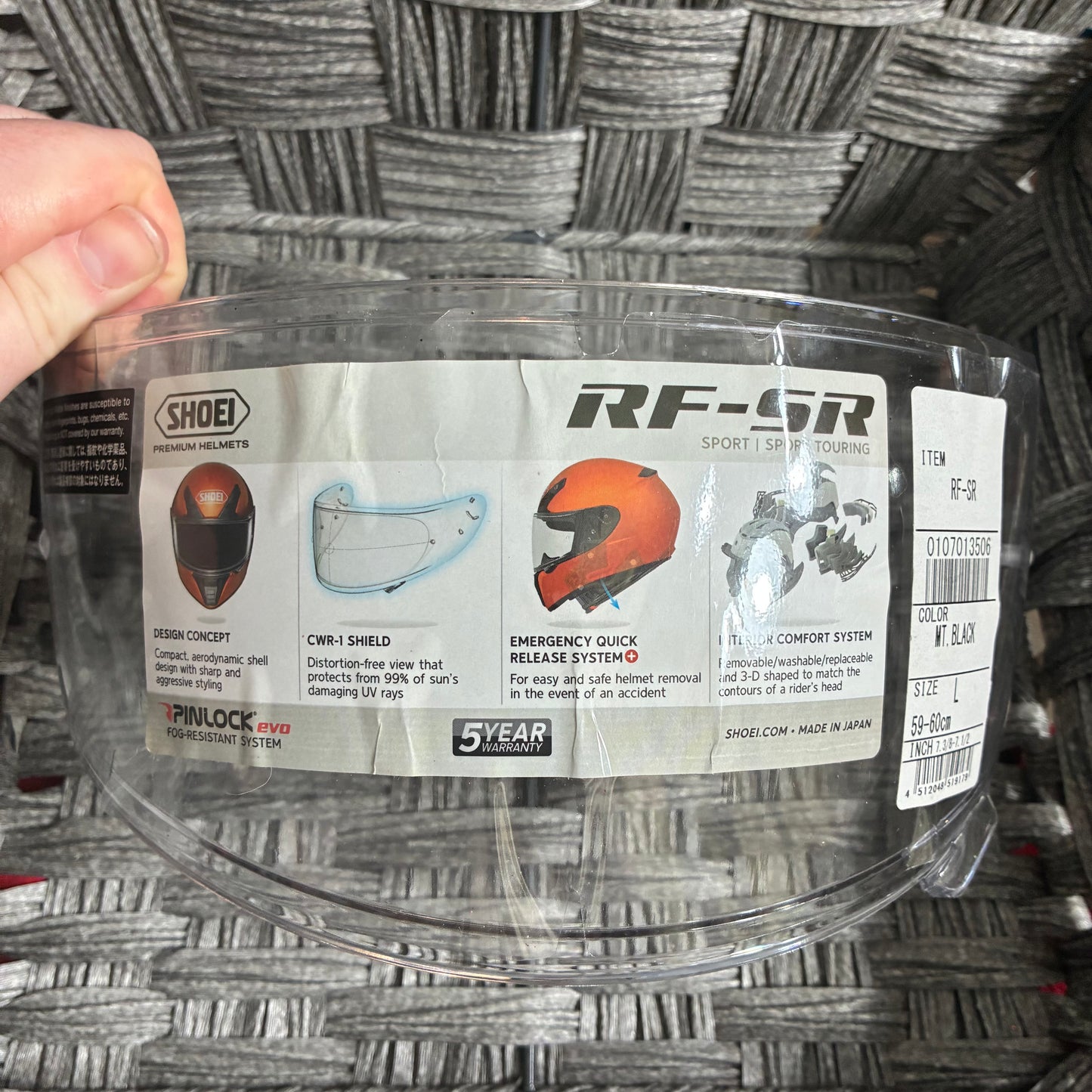 SHOEI CWR-1 SHIELD FOR RF-SR