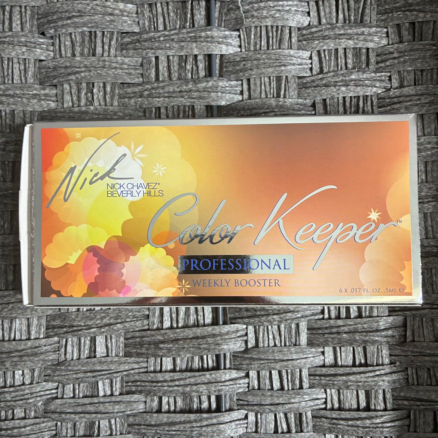 NICK CHAVEZ COLOR KEEPER PROFESSIONAL WEEKLY BOOSTER PACK 6 X .017 FL OZ