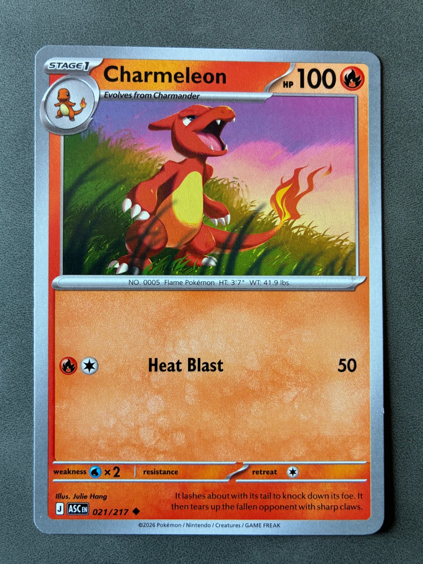 2026 POKEMON TCG (ASC) - CHARMELEON 021/217