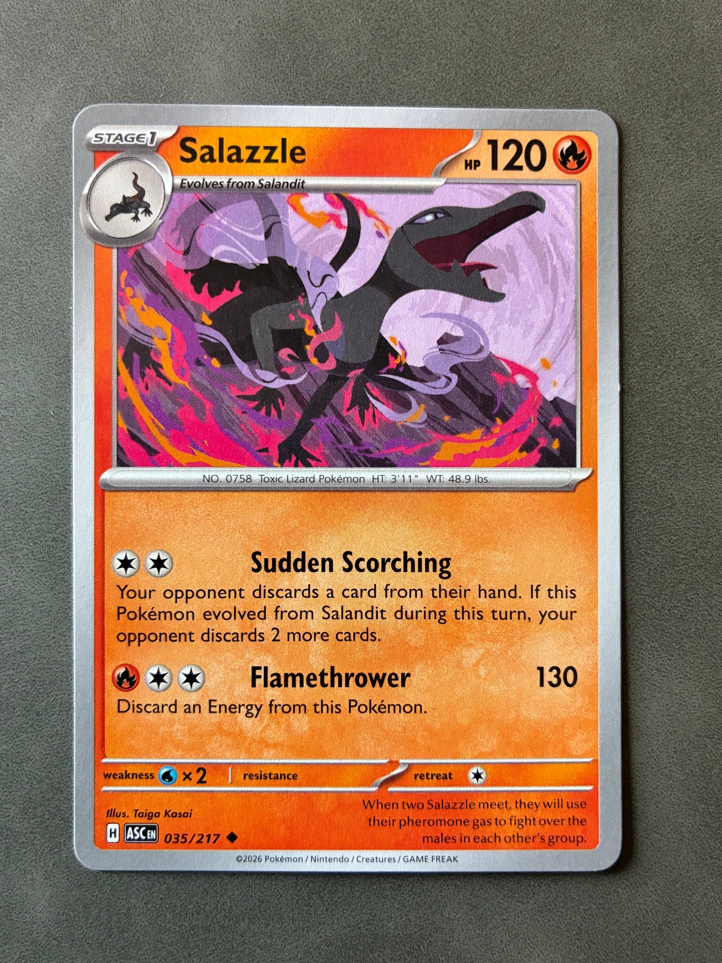 2026 POKEMON TCG (ASC) - SALAZZLE 035/217