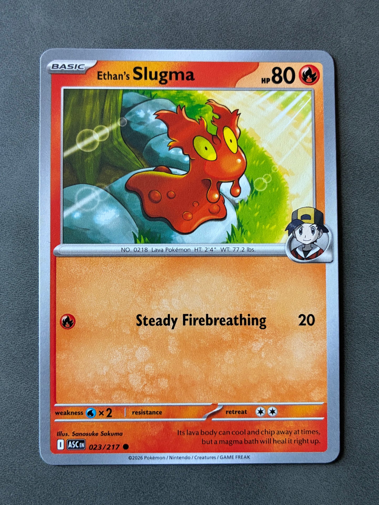 2026 POKEMON TCG (ASC) - ETHAN'S SLUGMA 023/217