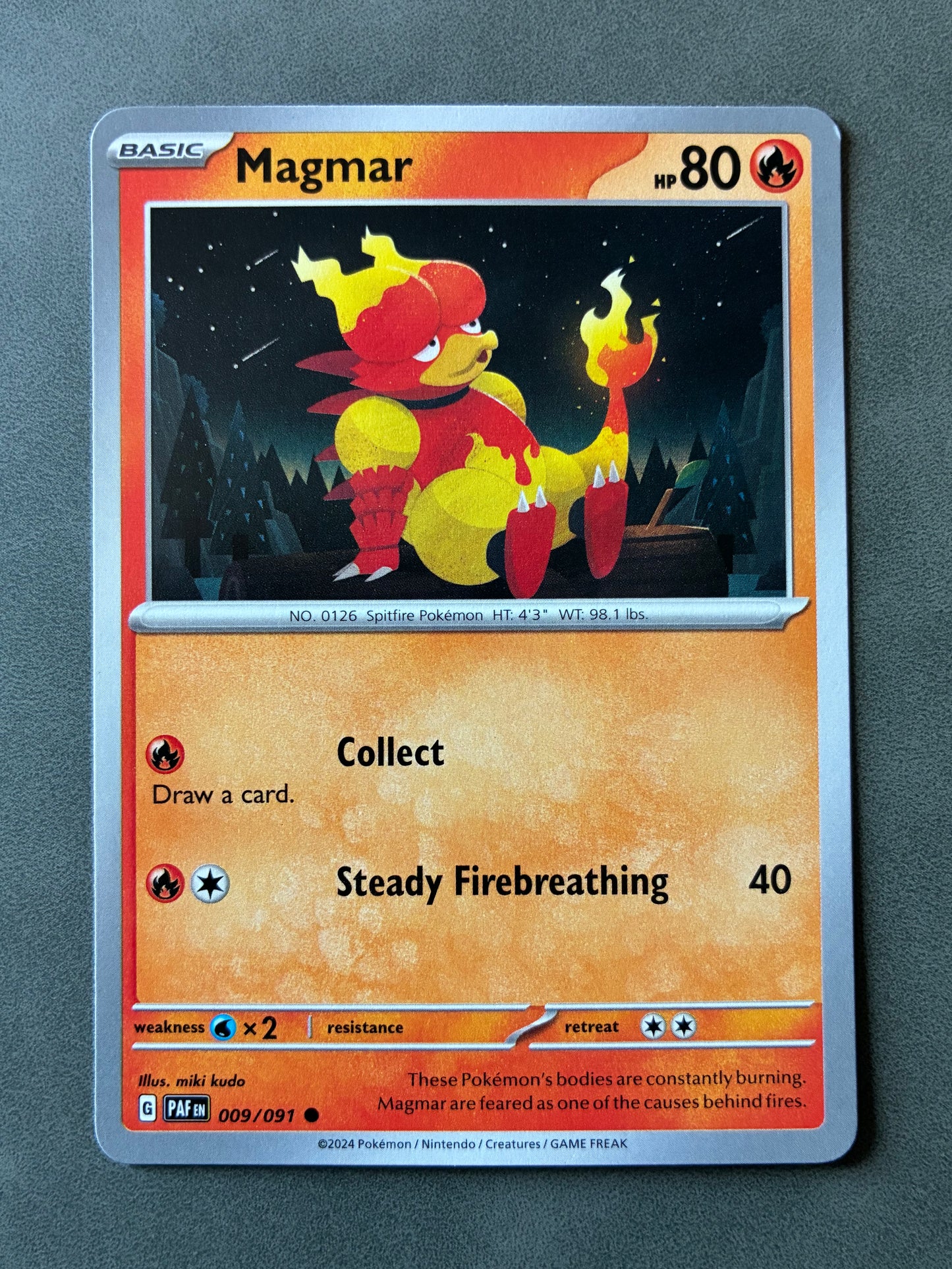 2024 POKEMON TCG (PAF) - MAGMAR 009/091