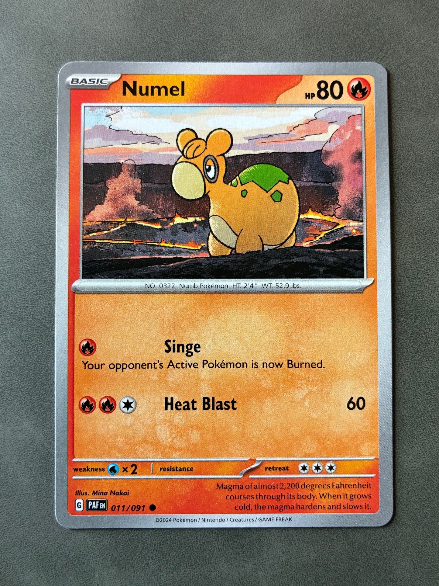 2024 POKEMON TCG (PAF) - NUMEL 011/091