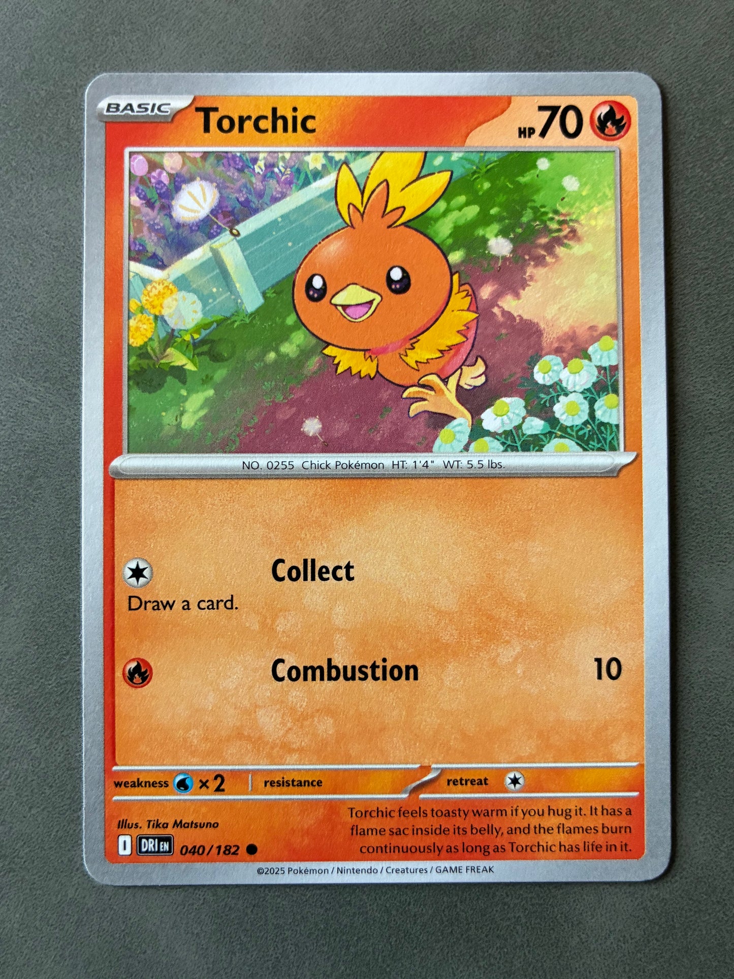 2025 POKEMON TCG (DRI) - TORCHIC 040/182