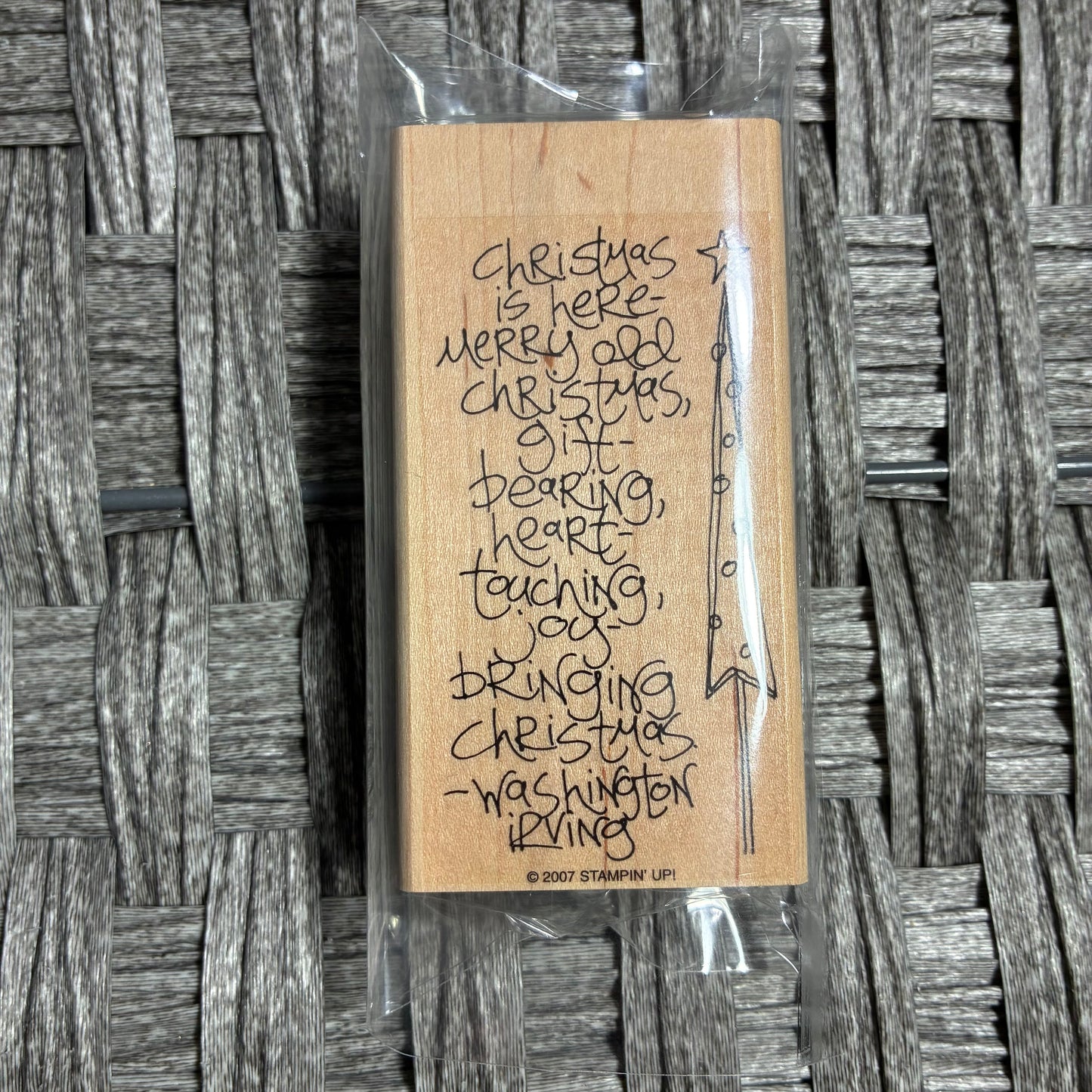 CHRISTMAS THEMED WOOD MOUNTED RUBBER STAMPS - NEW/USED - STAMPIN UP/OTHER BRANDS
