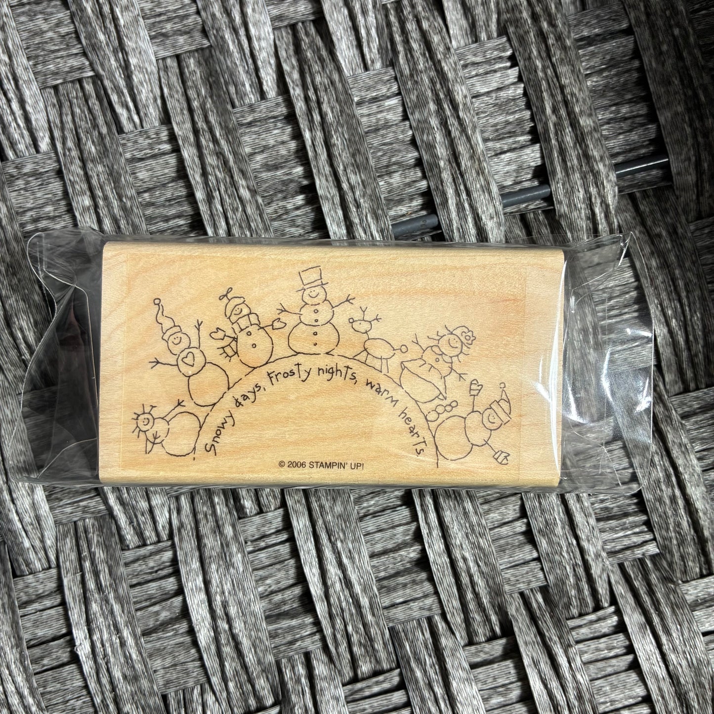 CHRISTMAS THEMED WOOD MOUNTED RUBBER STAMPS - NEW/USED - STAMPIN UP/OTHER BRANDS
