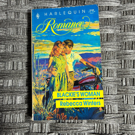 BLACKIE'S WOMAN BY REBECCA WINTERS HARLEQUINN ROMANCE PAPERBACK - FIRST ED. 1991