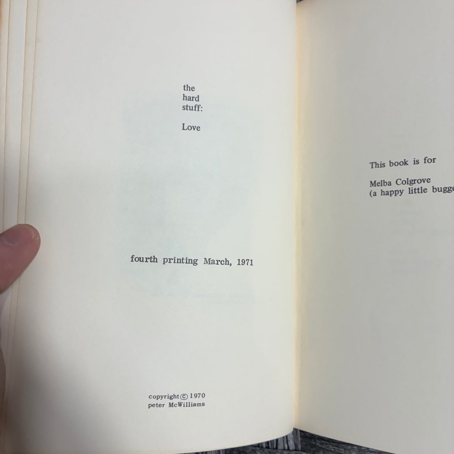 LOT OF 4 VINTAGE PAPERBACK POETRY BOOKS BY PETER MCWILLIAMS - ACCEPTABLE