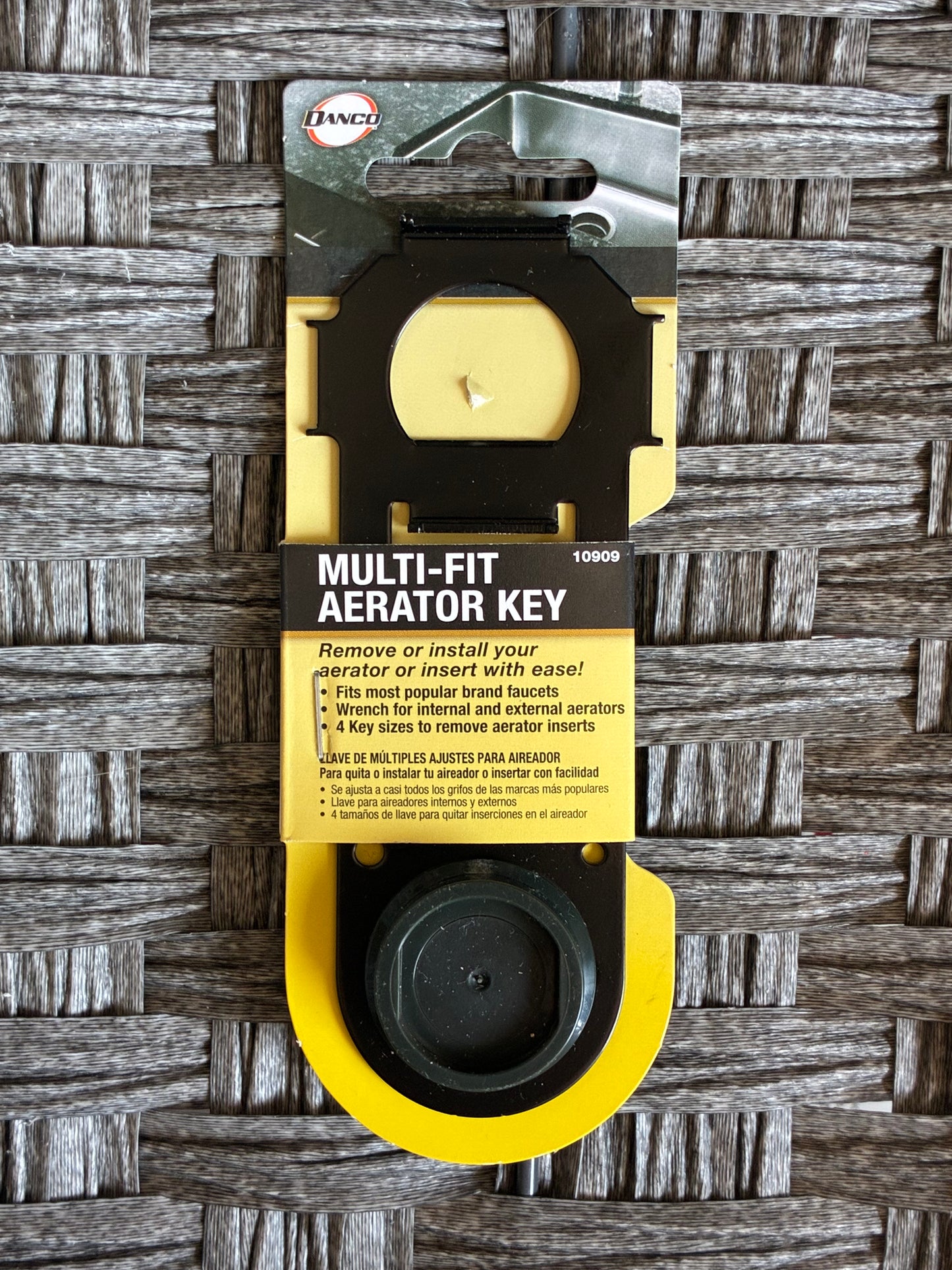 DANCO MULTI-FIT AERATOR KEY 10909 BLACK 4 KEY SIZES