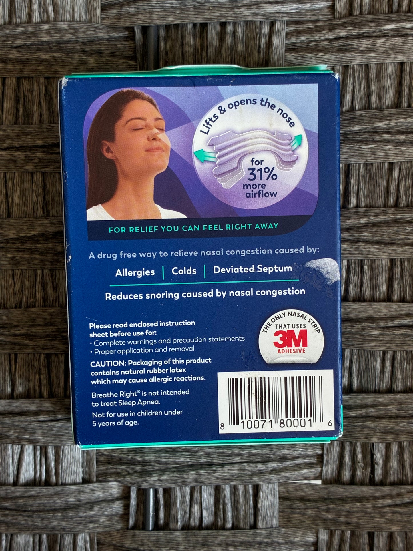 BREATHE RIGHT EXTRA STRENGTH CLEAR NASAL STRIPS DRUG FREE 26CT