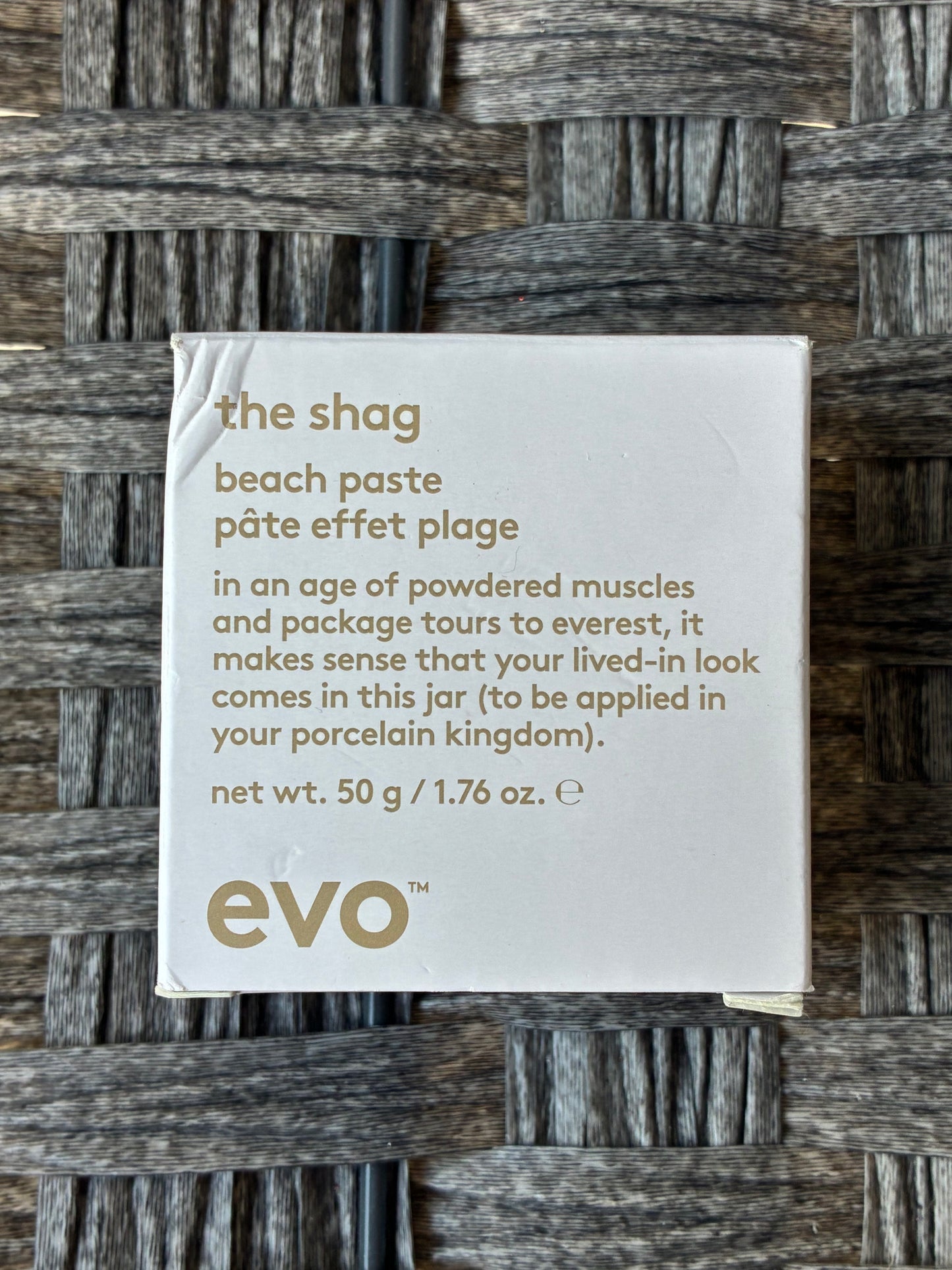 EVO THE SHAG BEACH PASTE 1.76OZ HAIR TEXTURIZER  BEACHY SEA SALT VIBE NEW