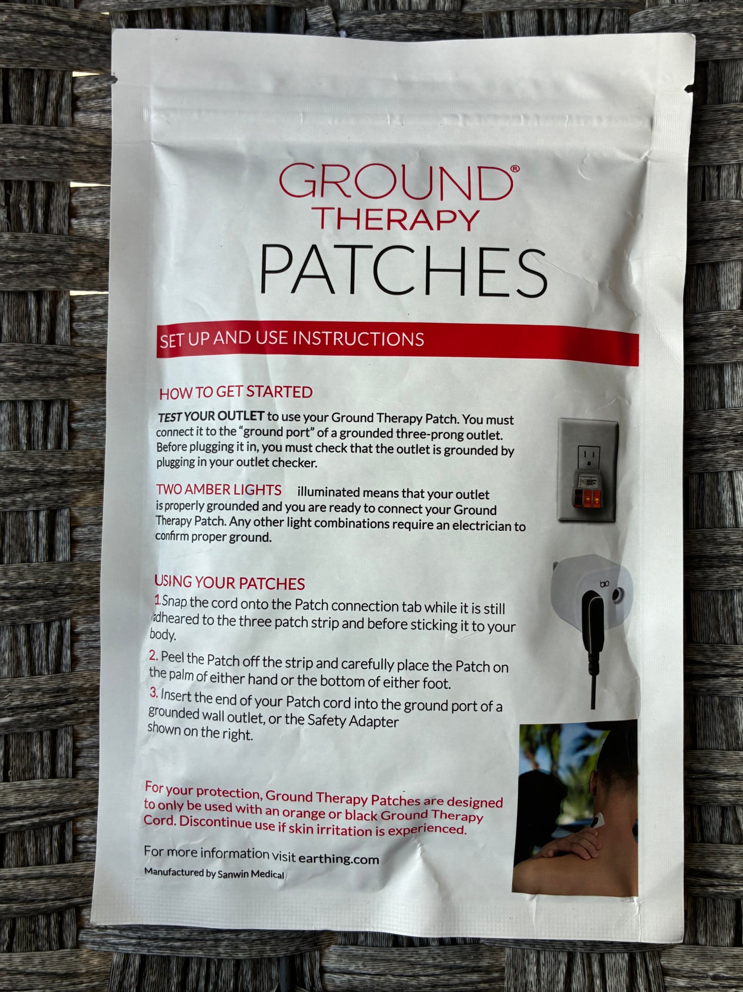 LOT OF 2X 30PCS GROUND THERAPY PATCHES LATEX FREE EXP. 06/2026