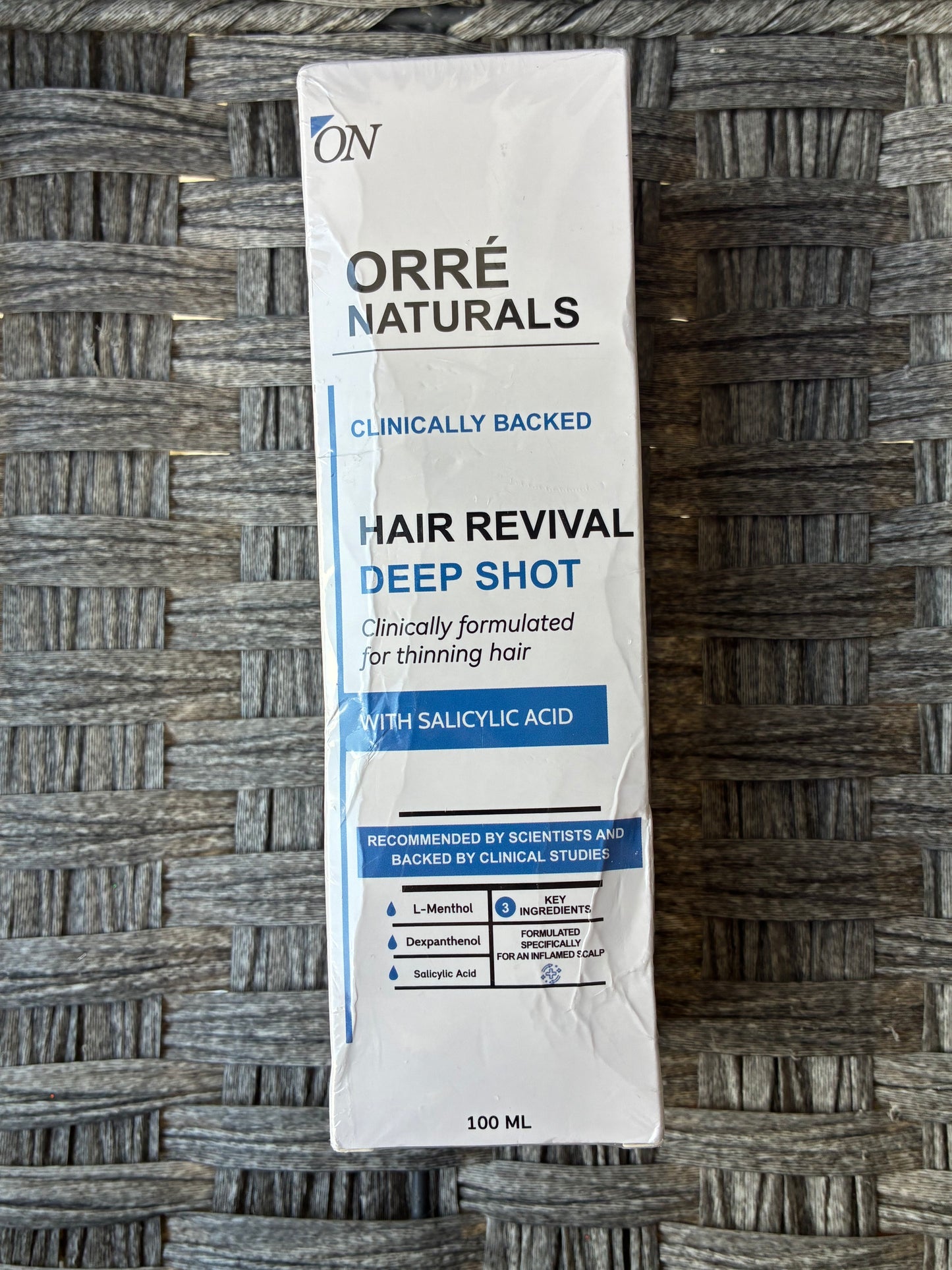ORRE NATURALS HAIR REVIVAL DEEP SHOT SALICYLIC ACID 100ML NEW THINNING HAIR LOSS