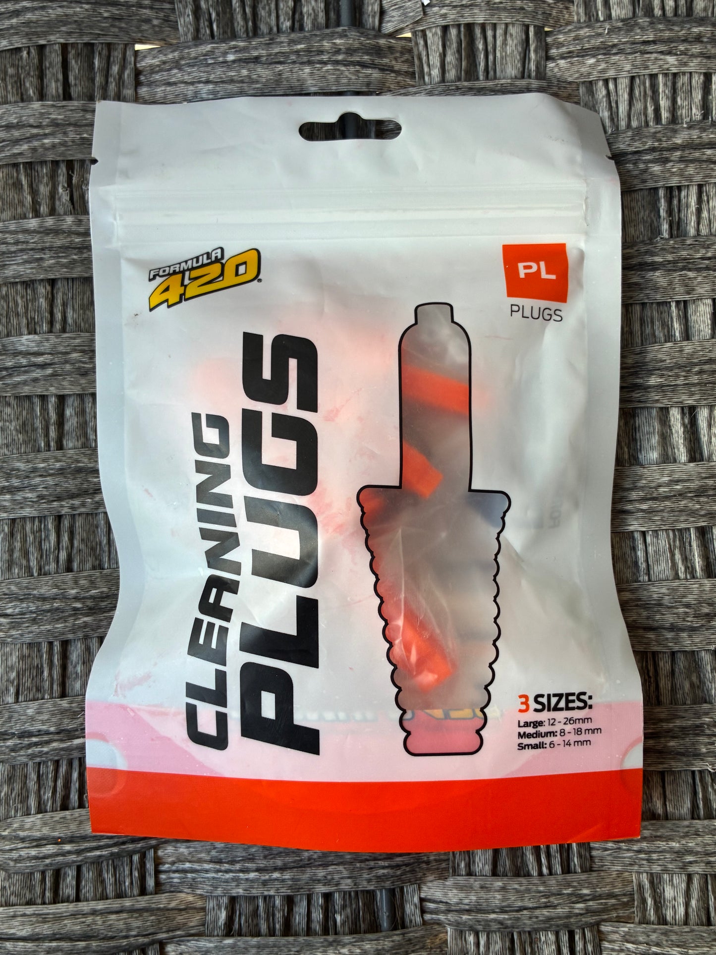 FORMULA 420 CLEANING PLUGS ORANGE 3 SIZES 6-14MM, 8-18MM, 12-26MM NEW SEALED