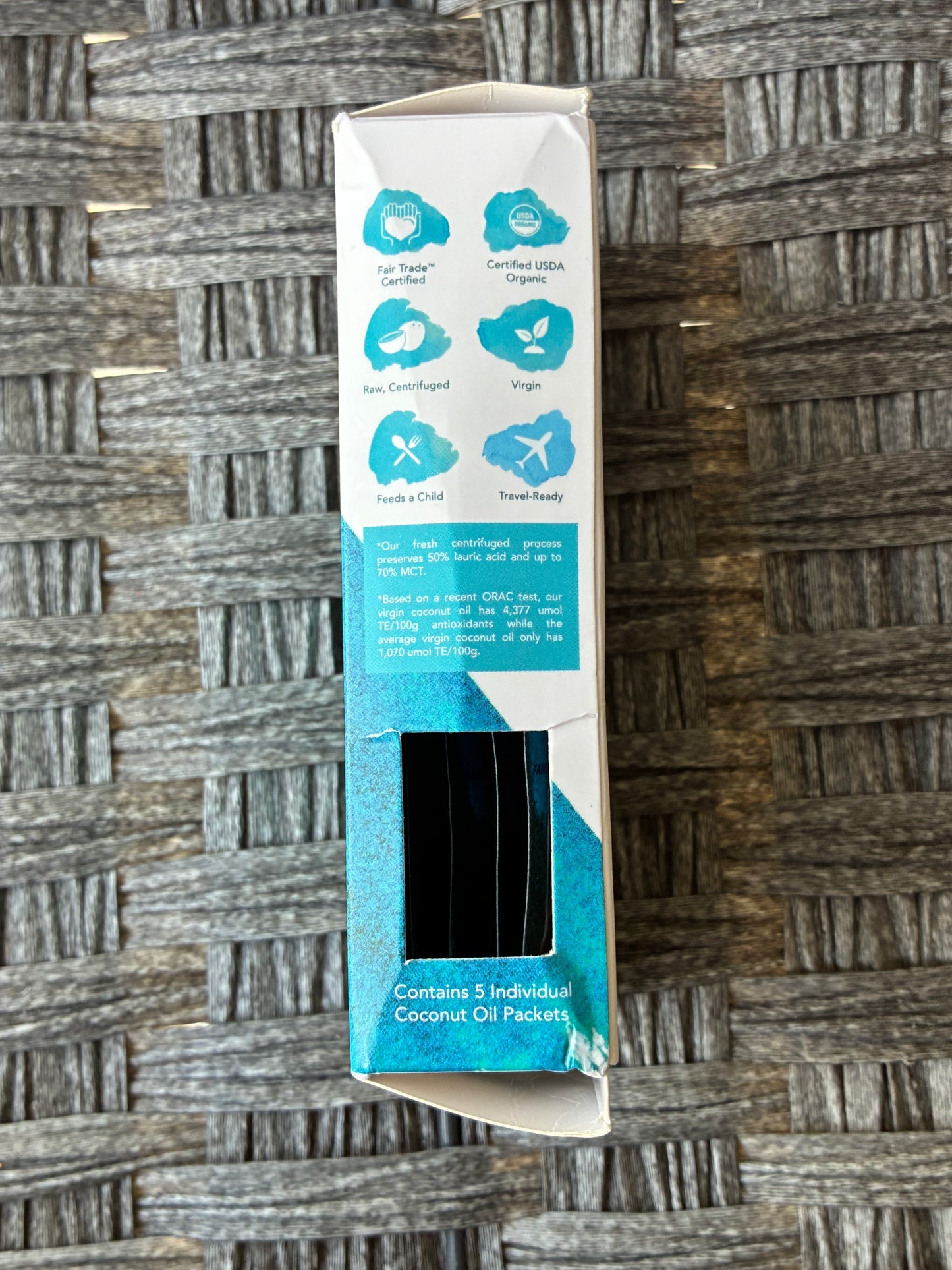 CONSCIOUS COCONUT COCONUT OIL PACKETS 5CT 0.25 FL OZ