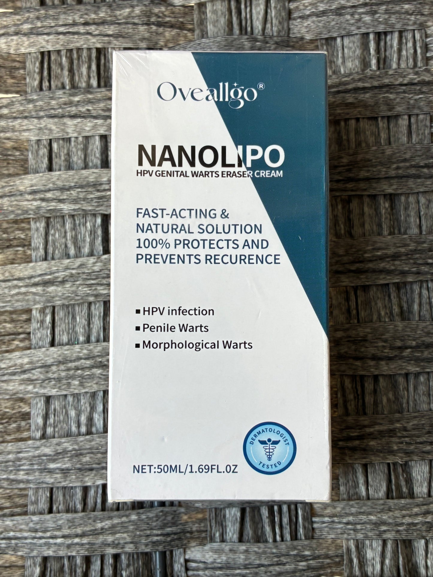 OVEALLGO NANOLIP HPV GENITAL WARTS ERASER CREAM FAST ACTING NATURAL EXP. 2029