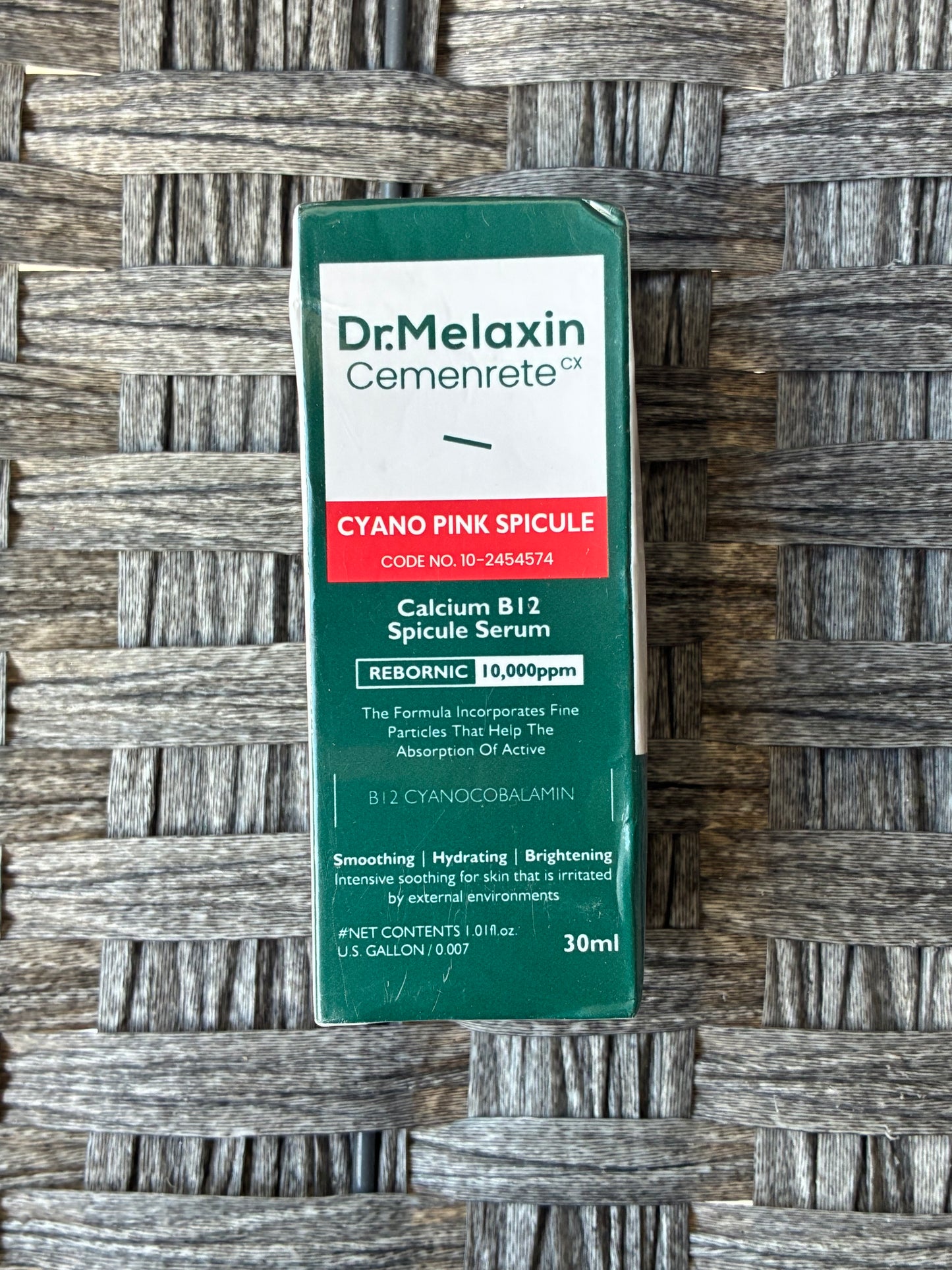 DR. MELAXIN CEMENRETE CYANO PINK SPICULE VITAMIN B12 SERUM NEW EXP. 2029