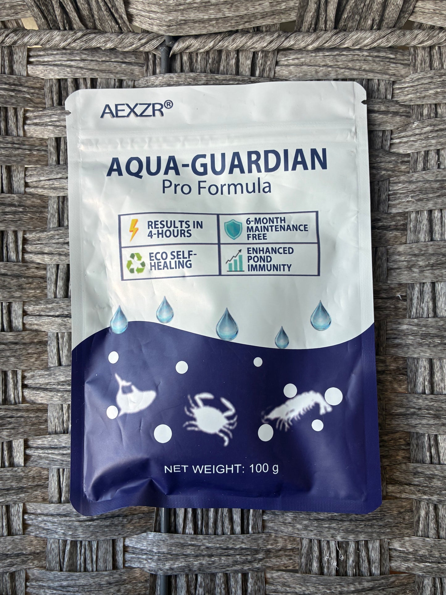 4X AEXZR AQUA-GUARDIAN PRO FORMULA 100G WATER CLARIFYING POWDER EXP. 05/2028