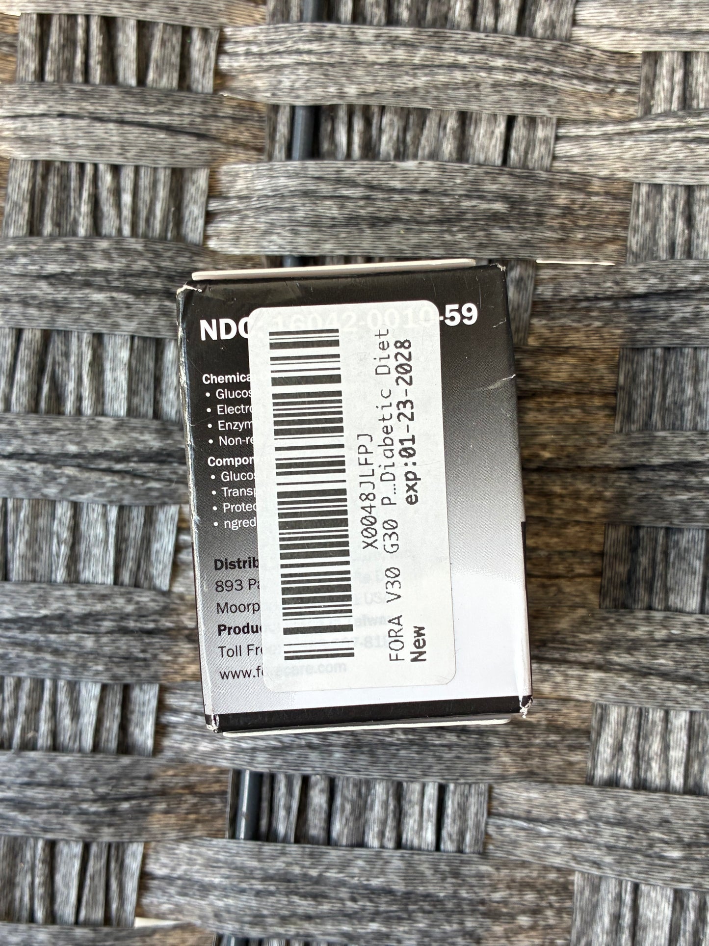 FORA PREMIUM V10/V30 BOOD GLUCOSE TEST STRIPS 50PCS EXP. 01-2028 NEW