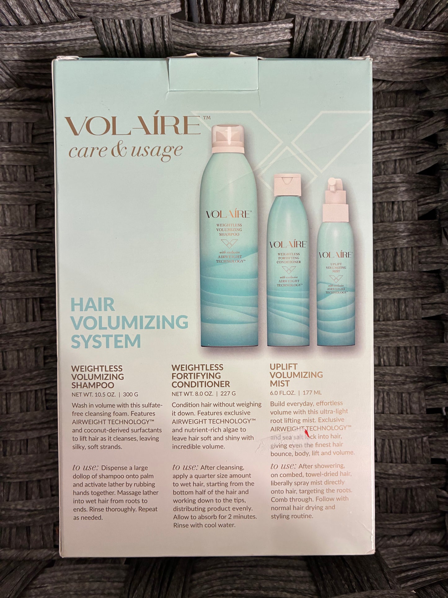 VOLAIRE HAIR VOLUMIZING 90 DAY SYSTEM - COMPLETE/SEALED