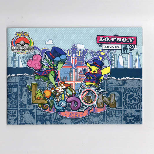 POKEMON 2022 WORLD CHAMPIONSHIP LONDON BOOKLET W/ INSERT - PRE OWNED GOOD