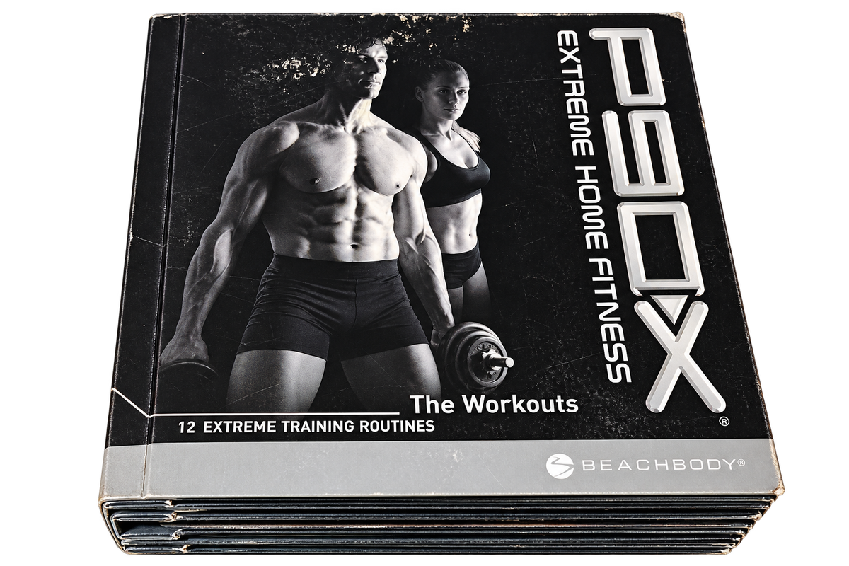 P90X EXTREME HOME FITNESS (DVD, 12 DISC SET) 12 EXTREME TRAINING WORKOUTS - USED