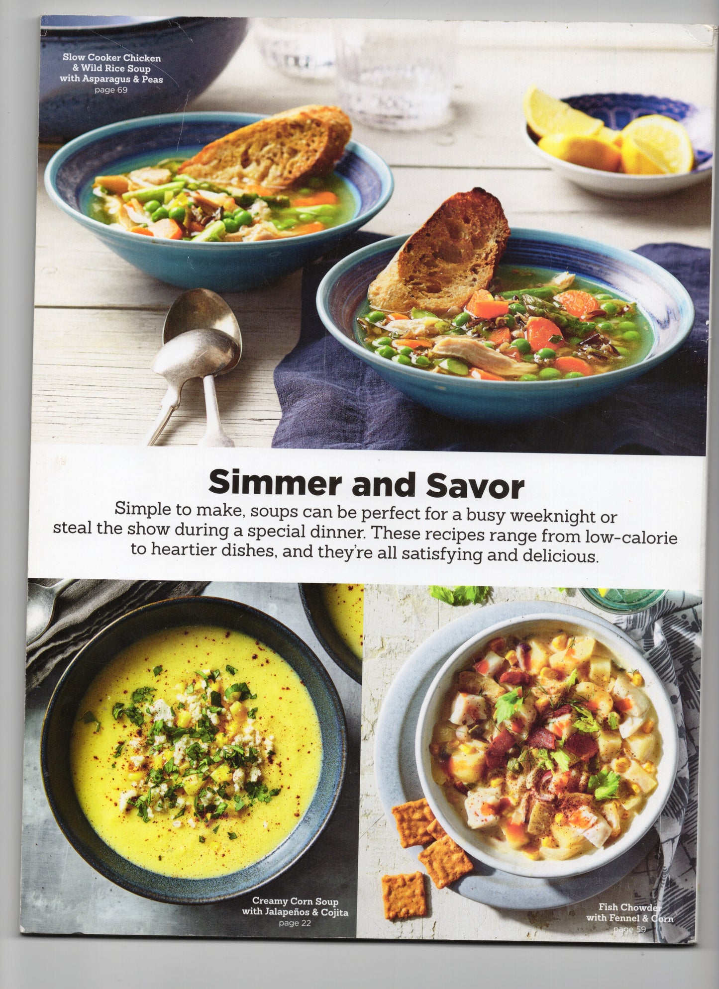 EATING WELL SPECIAL EDITION - SOUPS - 60+ HEALTHY RECIPES - 2022 - GOOD COND.
