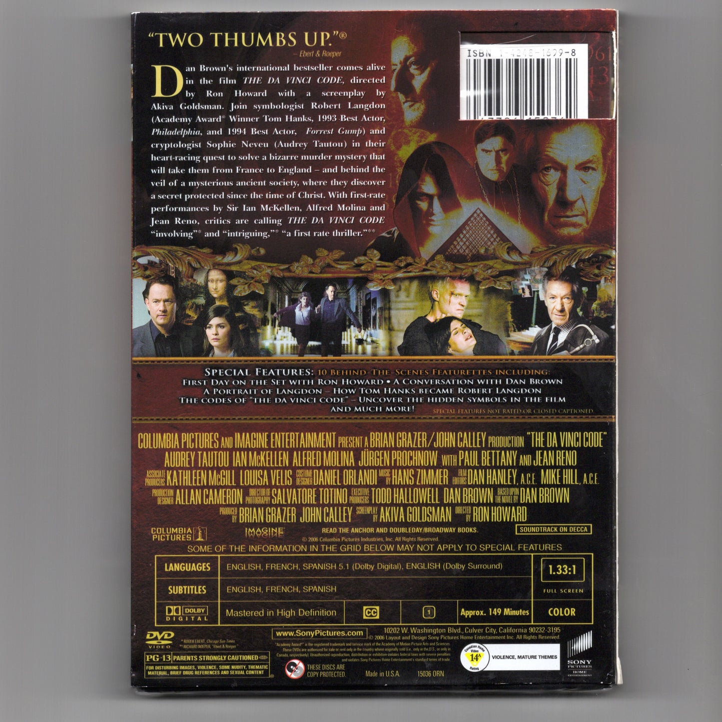 THE DAVINCI CODE 2 DISC SPECIAL EDITION