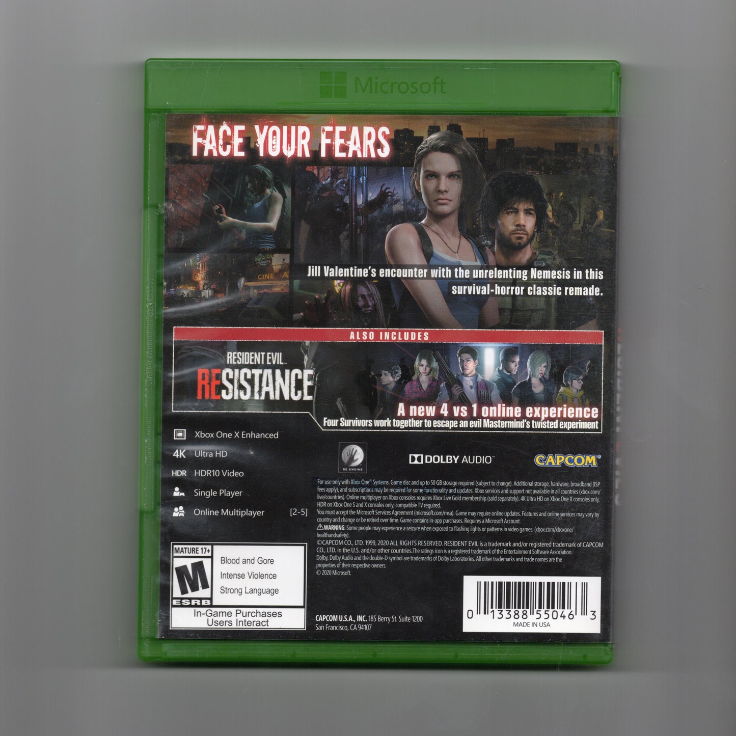 RESIDENT EVIL 3 XBOX ONE - PRE OWNED