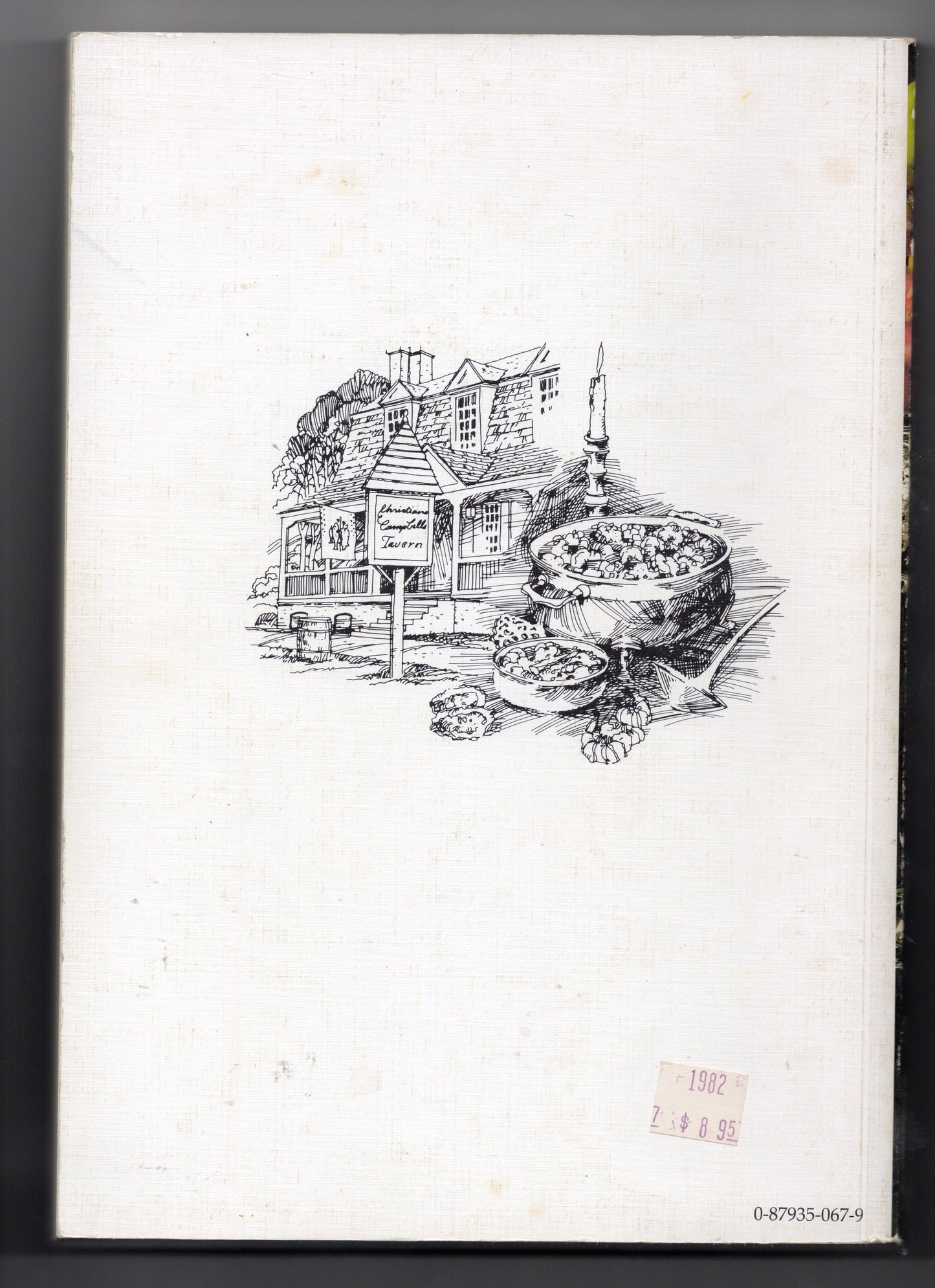 FAVORITE MEALS FROM WILLIAMSBURG A MENU COOKBOOK - 1987 - USED ACCEPTABLE COND.
