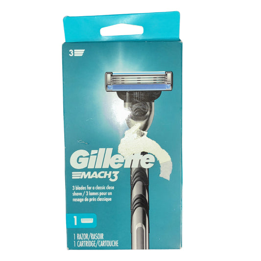 GILLETTE MACH 3 - 1 RAZOR AND 1 CARTRIDGE SET