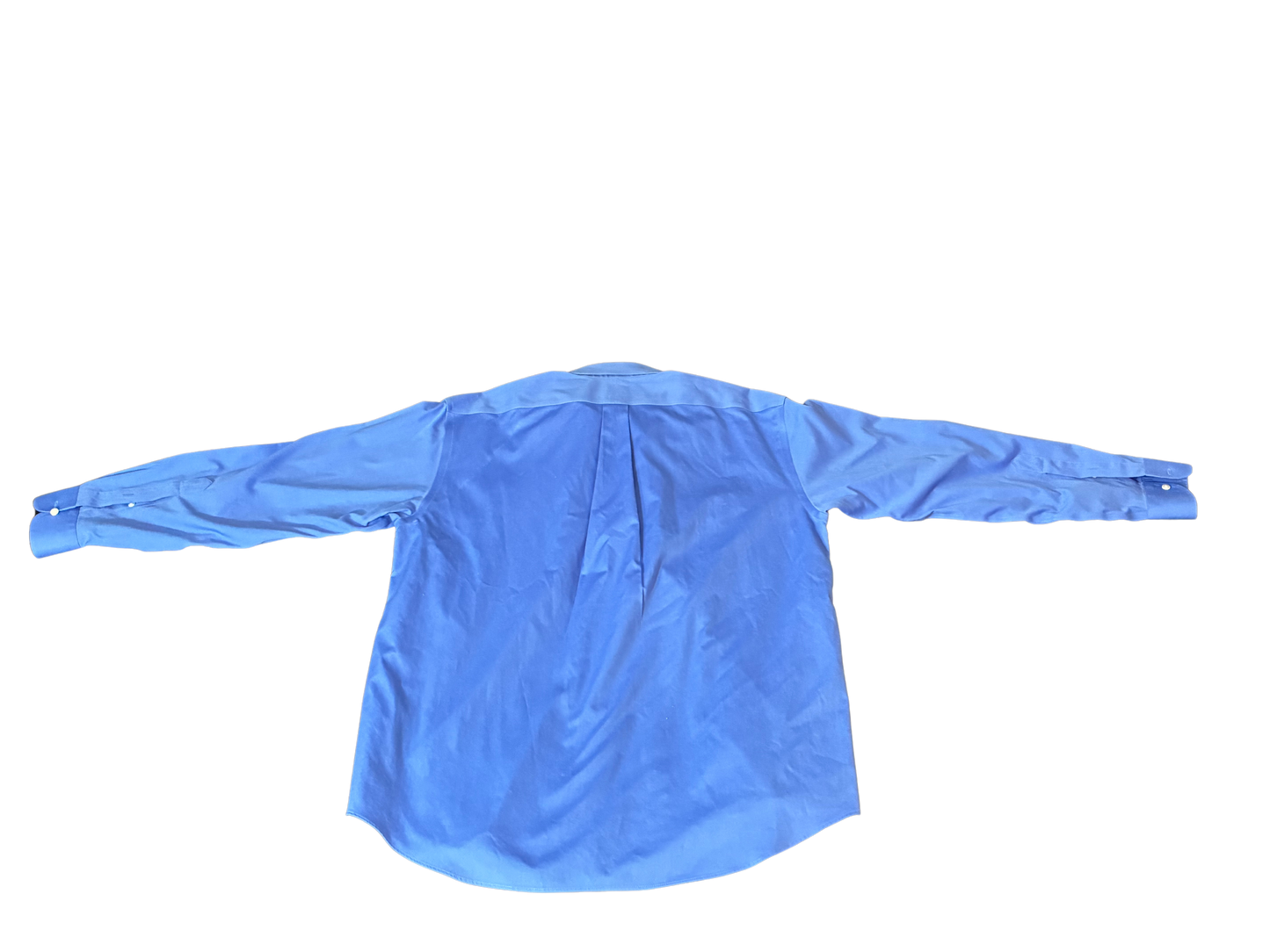 Jos. A. Bank Travelers Collection Size 16 34 Mens Button Up Shirt Blue 100% Cotton