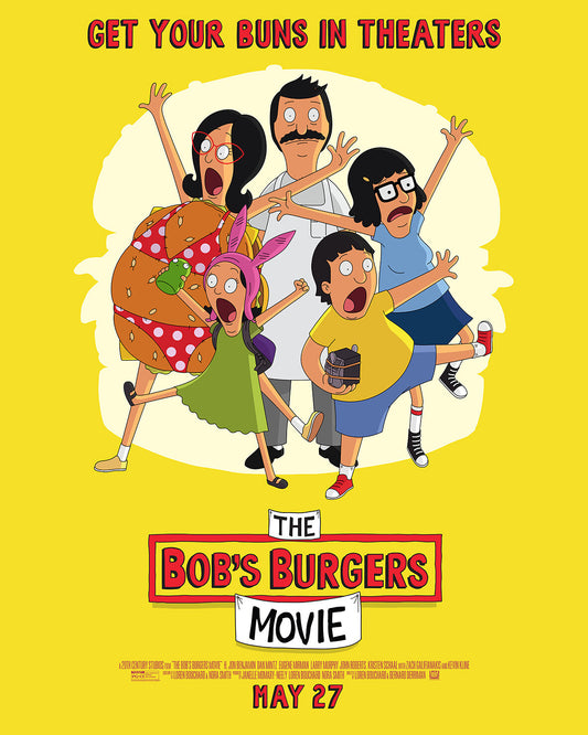 ORIGINAL DISNEY MOVIE INSIDERS THE BOB'S BURGERS MOVIE PROMOTIONAL POSTER 27X40"